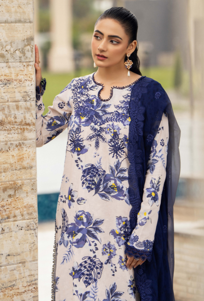 Diva By Humdum Unstitched 3 Piece Emb Karandi Collection'2024