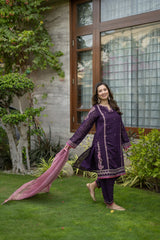 Omal By Komal Stitched 3 Piece Formals Collection'2025-ZIMAL (3 Pc)