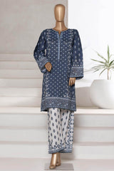 Bin Saeed Stitched 2 Piece Co Ords Cotton Collection'2025-WC-2401-Blue