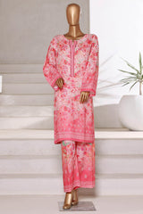 Bin Saeed Stitched 2 Piece Co Ords Cotton Collection'2025-WC-2402-Pink