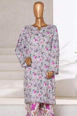 Bin Saeed Stitched 2 Piece Co Ords Cotton Collection'2025-WC-2404-Purple