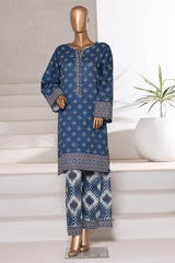Bin Saeed Stitched 2 Piece Co Ords Cotton Collection'2025-WC-2405-Blue