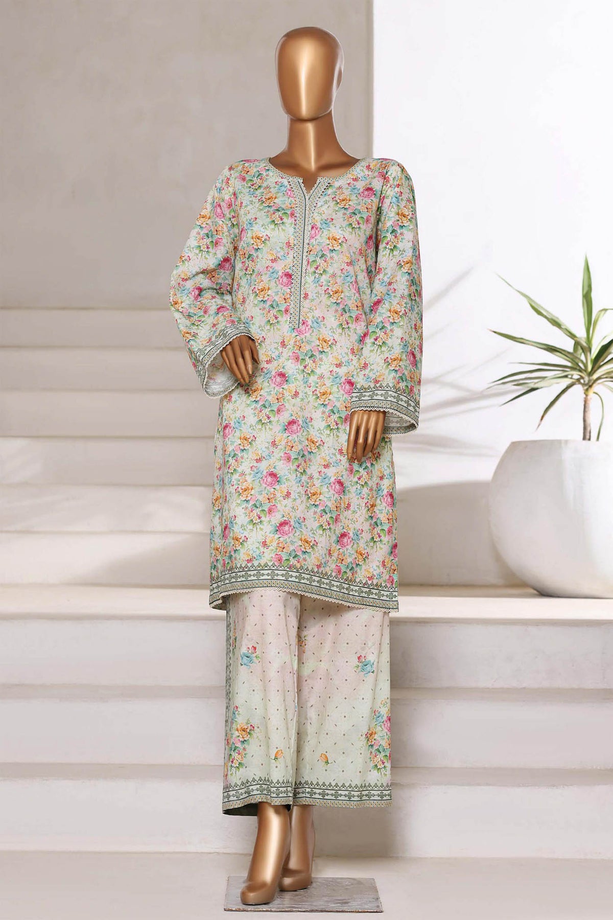 Bin Saeed Stitched 2 Piece Co Ords Cotton Collection'2025-WC-2407-Multi