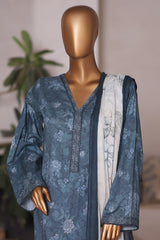Bin Saeed Stitched 3 Piece Printed Cotton Vol-03 Collection'2025-WC-2419-Blue