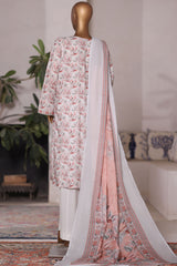 Bin Saeed Stitched 3 Piece Printed Cotton Vol-03 Collection'2025-WC-2421-White