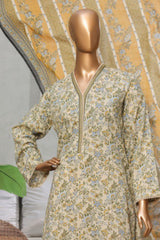 Bin Saeed Stitched 3 Piece Printed Lawn Collection'2025-NSM-2443-Lemon