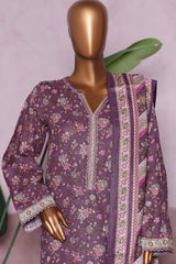 Bin Saeed Stitched 3 Piece Exclusive Printed Khaddar Vol-06 Collection'2025-WK-2448-Angori