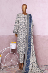 Bin Saeed Stitched 3 Piece Exclusive Printed Khaddar Vol-06 Collection'2025-WK-2458-Skin