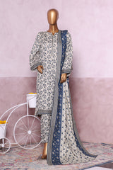 Bin Saeed Stitched 3 Piece Exclusive Printed Khaddar Vol-06 Collection'2025-WK-2458-Skin