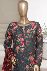 Sada Bahar Stitched 3 Piece Printed Cambric Vol-01 Collection'2025-247-GREY