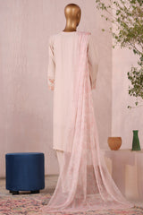 Bin Saeed Stitched 3 Piece Luxury Plain Cotton Collection'2025-LF-2484-Skin