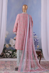 Bin Saeed Stitched 3 Piece Exclusive Printed Cotton Vol-04 Collection'2025-WC-2494-Pink