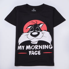 Kjunction Boys Half Sleeves-Printed T-Shirt (Morning)