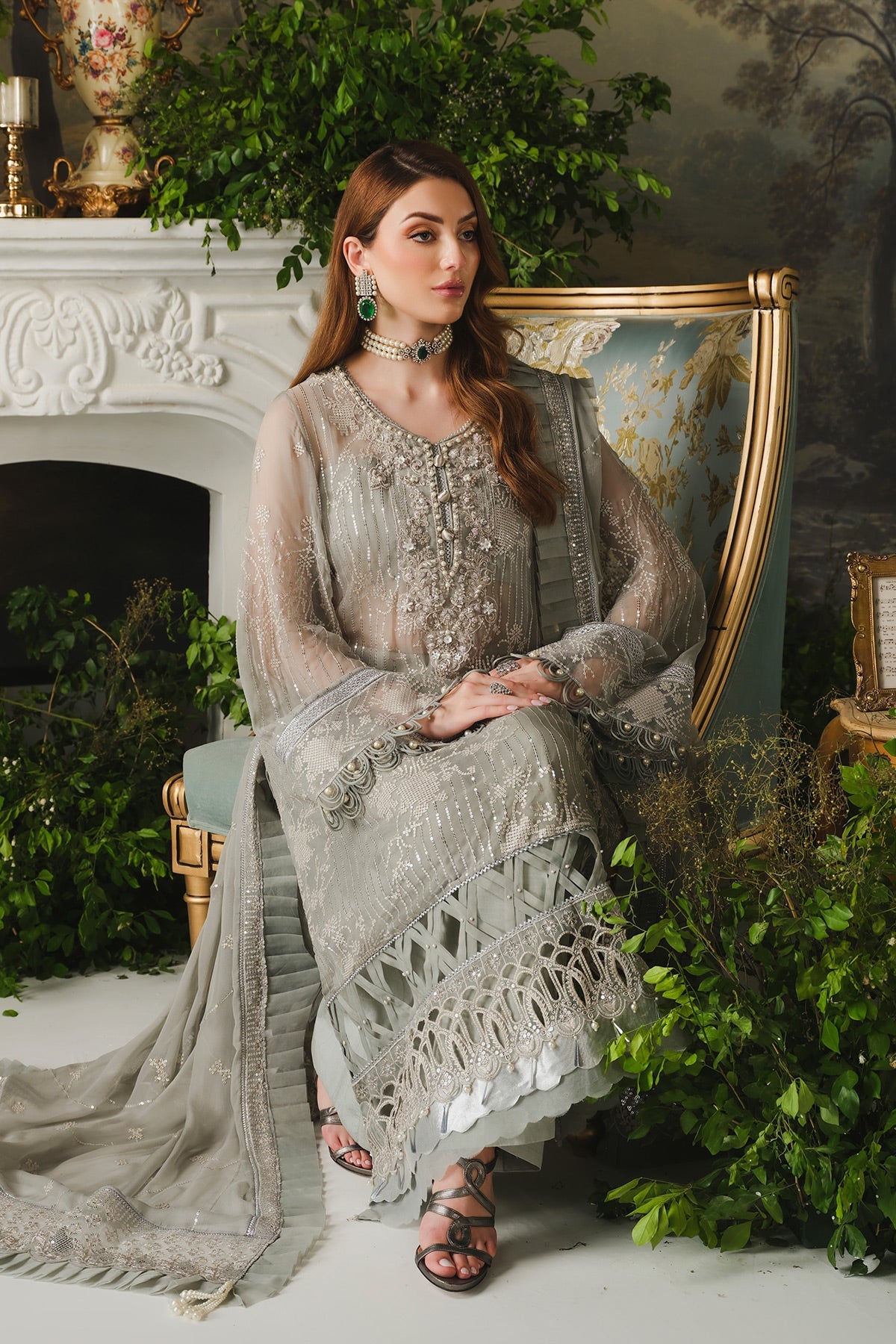 Ayla Paras By Pasha Unstitched 3 Piece Luxury Formals Collection'2024-PR101  : Stargaze