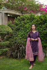 Omal By Komal Stitched 3 Piece Formals Collection'2025-ZIMAL (3 Pc)