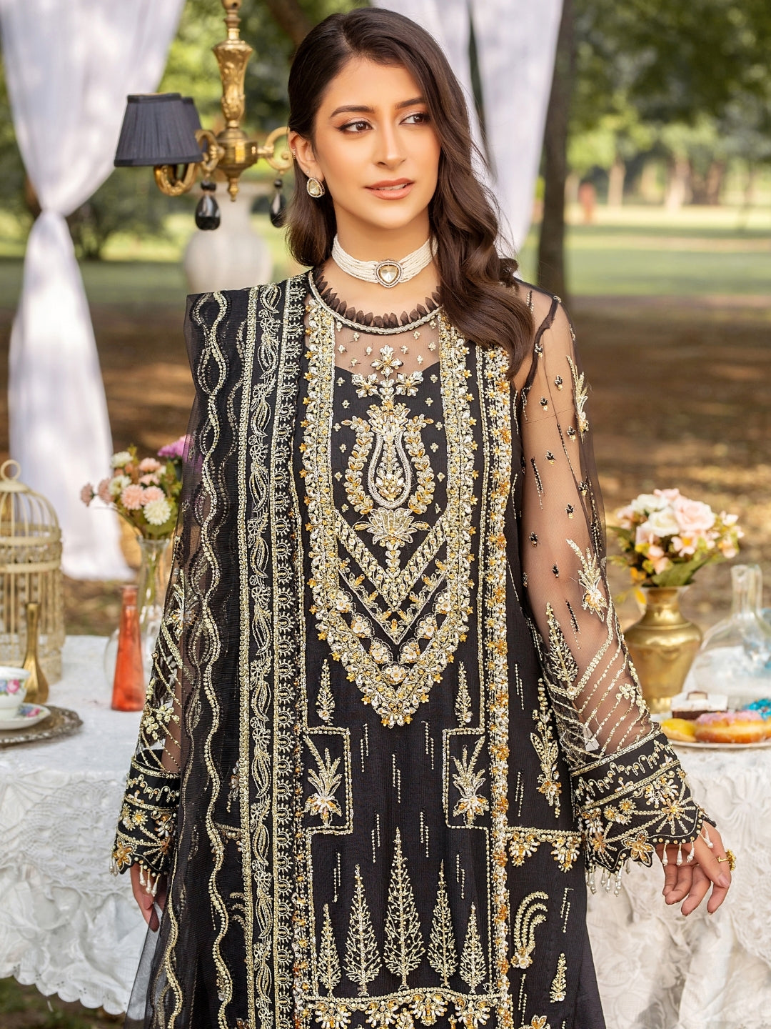 Amelie By Nine Needles Unstitched 3 Piece Luxury Formals Collection'2025-LD 02