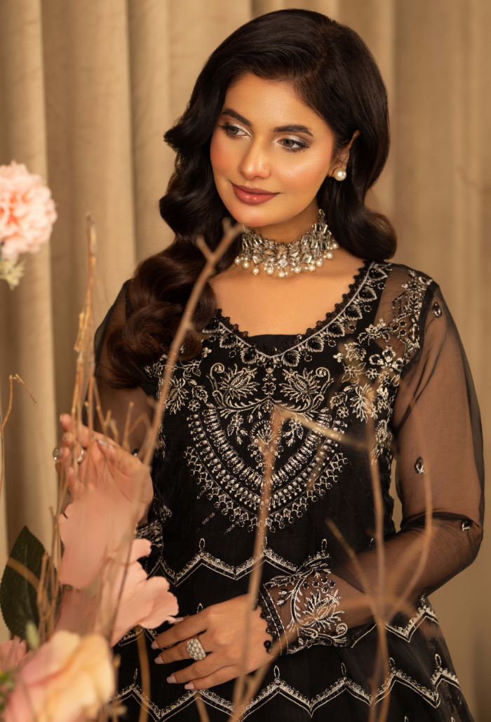 House Of Chiffon By Humdum Unstitched 3 Piece Luxury Formals Collection'2024-D11