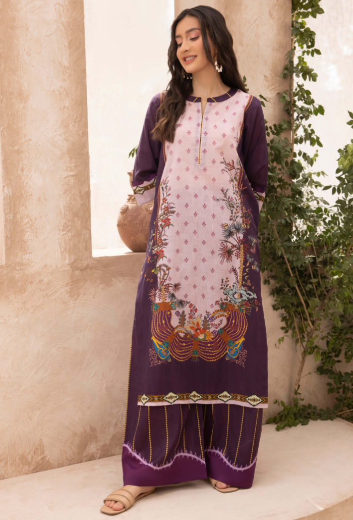 A La Mode By Humdum Unstitched 2 Piece Printed Lawn Vol-02 Collection'2024-D-07