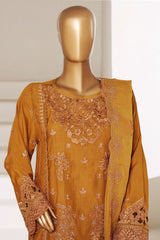 Sada Bahar Stitched 3 Piece Luxury Emb Festive Vol-01 Suit-LEL2-251-MUSTARD