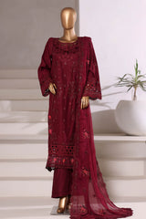 Sada Bahar Stitched 3 Piece Luxury Viscose Winter Vol-01 Collection'2025-LEV-251-Maroon