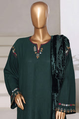 Sada Bahar Stitched 3 Piece Luxury Dhanak With Palachi Shawl Collection'2025-MEP-251-Green