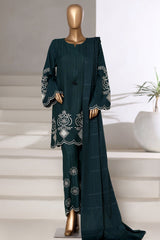 Vybe By Sada Bahar Sititched Co-Ords With Dhanak Shawl Collection'2025-MED-252-Green