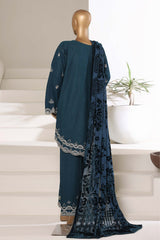 Sada Bahar Stitched 3 Piece Luxury Khaddar Karandi With Palachi Shawl Collection'2025-MEK-252-Teal