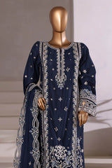 Sada Bahar Stitched 3 Piece Luxury Viscose Winter Vol-01 Collection'2025-LEV-252-Blue