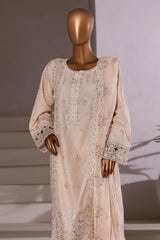 Sada Bahar Stitched 3 Piece Luxury Viscose Winter Vol-01 Collection'2025-LEV-252-Cream