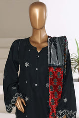 Sada Bahar Stitched 3 Piece Luxury Viscose With Palachi Shawl Collection'2025-MEV-253-Kai Green