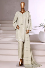 Vybe By Sada Bahar Sititched Co-Ords With Dhanak Shawl Collection'2025-MED-253-Pista