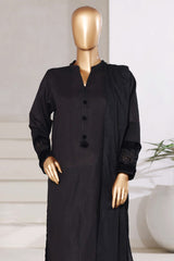 Sada Bahar Sitched 3 Piece Premium Cross Texture With Velvet Collection'2025-PWV-253-Black