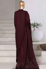 Sada Bahar Sitched 3 Piece Premium Cross Texture With Velvet Collection'2025-PWV-253-Falsa