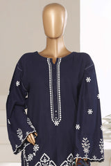 Sada Bahar Stitched 3 Piece Luxury Khaddar Karandi With Palachi Shawl Collection'2025-MEK-254-Blue