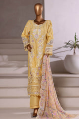 Sada Bahar Stitched 3 Piece Luxury Viscose Winter Vol-01 Collection'2025-LEV-254-Yellow