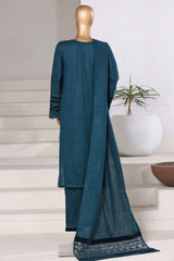 Sada Bahar Sitched 3 Piece Premium Cross Texture With Velvet Collection'2025-PWV-254-Sea Green