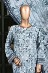 Hz Stitched 3 Piece Digital Printed Khaddar Vol-03 Collection'2025-KPT-2567-Ice