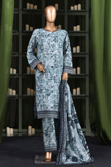 Hz Stitched 3 Piece Digital Printed Khaddar Vol-03 Collection'2025-KPT-2567-Ice