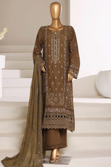 Sada Bahar Stitched 3 Piece Luxury Emb Festive Vol-01 Suit-LEL2-256-MEHANDI
