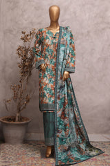 HZ Stitched 3 Piece Khaddar Prints Vol-02 Collection'2025-KPT-2573