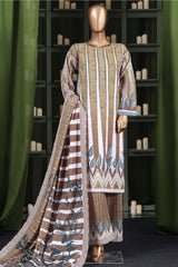 Hz Stitched 3 Piece Digital Printed Khaddar Vol-03 Collection'2025-KPT-2578-Skin