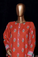 HZ Stitched Co Ords Digital Printed Khaddar Collection'2025-KPT-2585-Orange