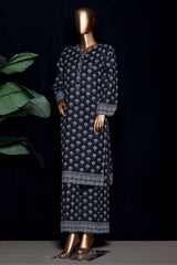 HZ Stitched Co Ords Digital Printed Khaddar Collection'2025-KPT-2587-Black