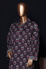 HZ Stitched Co Ords Digital Printed Khaddar Collection'2025-KPT-2588-Black