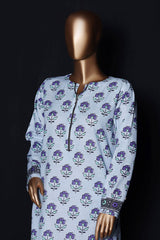 HZ Stitched Co Ords Digital Printed Khaddar Collection'2025-KPT-2589-Sky Blue