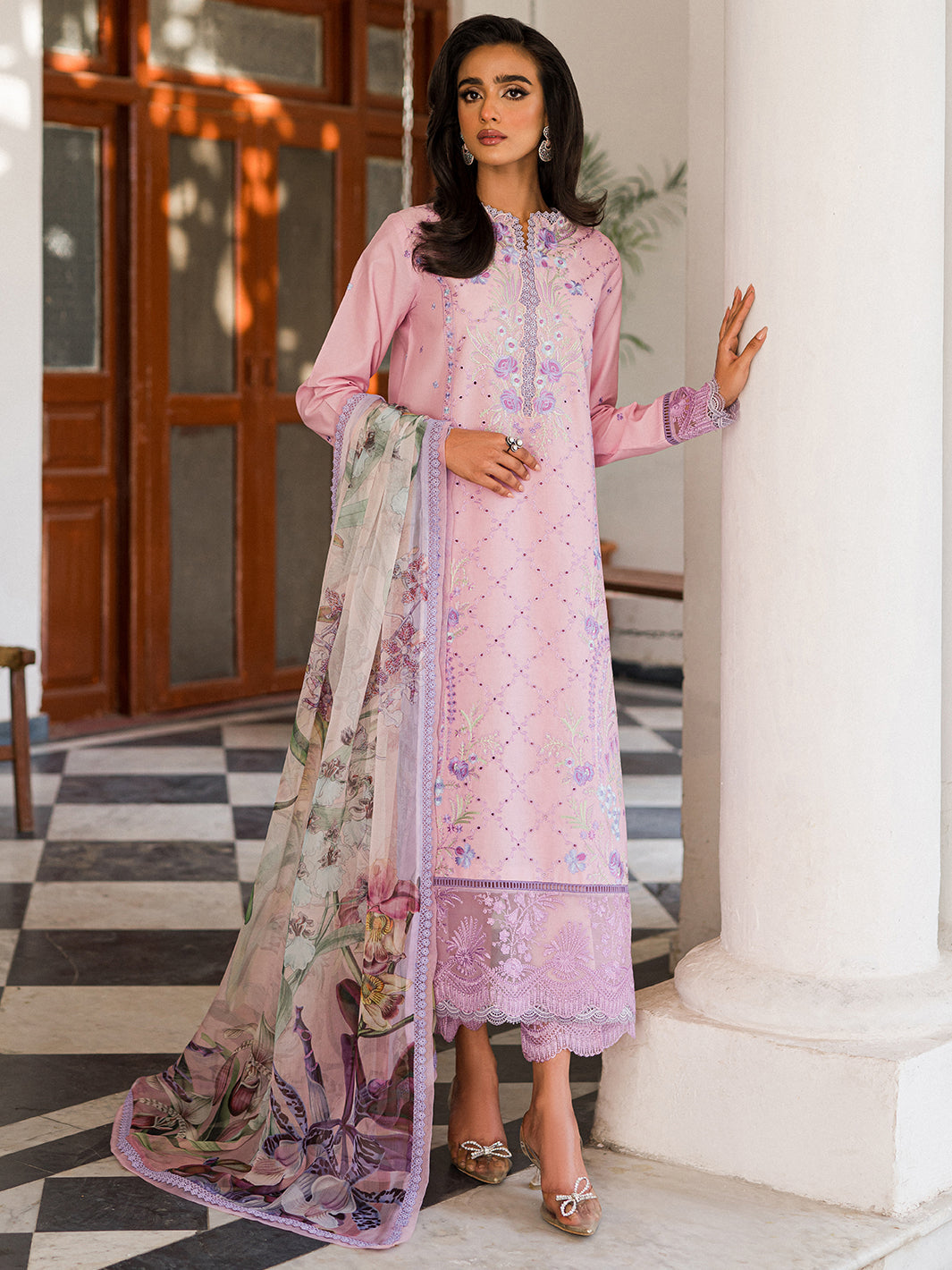Wisteria by Roheenaz Unstitched 3 Piece Summer Lawn V-II Collection'2023-25-A-Cyra