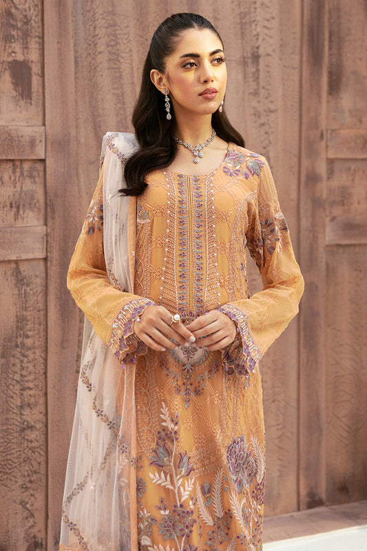 Ramsha Unstitched 3 Piece Luxury Emb Chiffon Vol-26 Collection'2024-F-2603