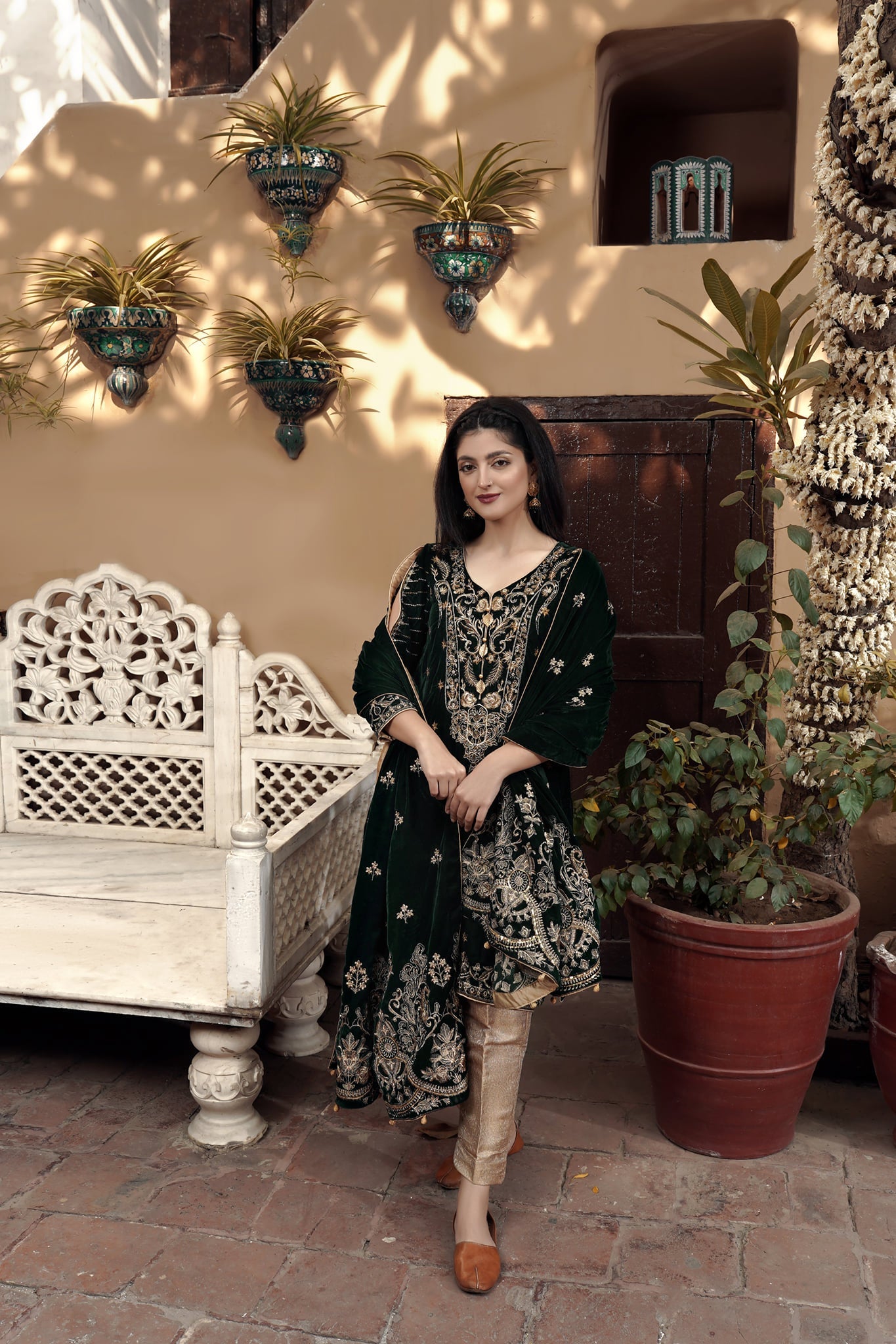 Panache Apparel Stitched Velvet Collection-Mehar