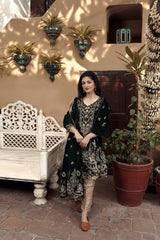 Panache Apparel Stitched Velvet Collection-Mehar