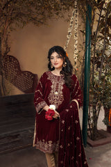 Panache Apparel Stitched Velvet Collection-Tabasum